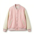 Pink Oversized Varsity Jacket – Pastel Letterman Jacket by DesignMyVarsity