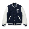 Navy Blue Varsity Jacket – HS Minimal Letterman Jacket by DesignMyVarsity