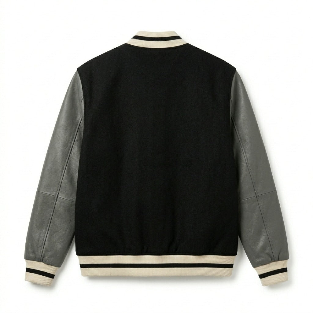 University of Bristol Debating Society Varsity Jacket Black & Grey Letterman Jacket by DesignMyVarsity