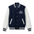 Class of 2026 Varsity Jacket Navy & White Letterman Jacket by DesignMyVarsity