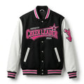 Cheerleader Varsity Jacket Black & White Letterman Jacket by DesignMyVarsity