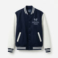 Football Team Varsity Jacket Navy & White Letterman Jacket by DesignMyVarsity
