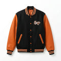Tigers Varsity Jacket Black & Orange Letterman with Tiger Emblem by DesignMyVarsity