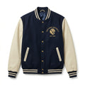Westwood University Varsity Jacket Navy & Cream Letterman Jacket by DesignMyVarsity