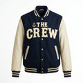 The Crew Varsity Jacket Navy & Cream Letterman Jacket by DesignMyVarsity