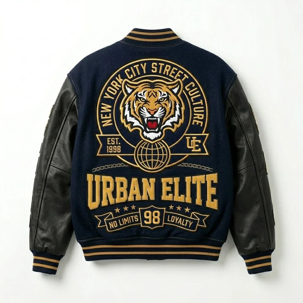 Night Crawlers Varsity Jacket Urban Streetwear Jacket by DesignMyVarsity